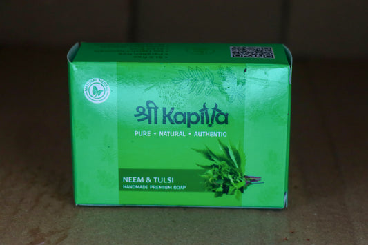 Neem & Tulsi Natural Soap (100g) – Purifying • Fresh Skin • Daily Use