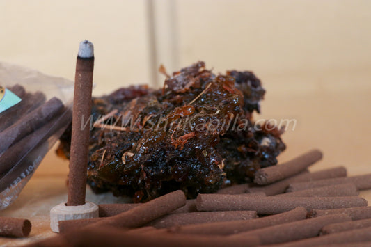 Gobar Guggal Dhoop Sticks | Cow Dung & Guggal Based Natural Dhoop | For Puja, Meditation & Spiritual Use (100G)