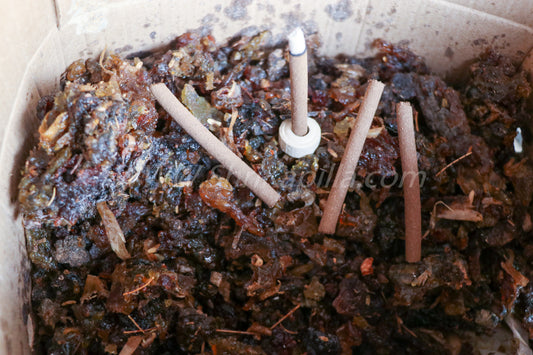 Gobar Guggal Dhoop Sticks | Cow Dung & Guggal Based Natural Dhoop | For Puja, Meditation & Spiritual Use (100G)