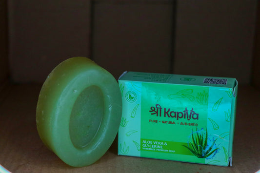 Aloe Vera & Glycerin Natural Soap (100g) – Moisturizing • Gentle Care • Daily Use