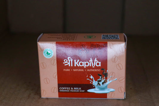 Milk & Coffee Natural Soap (100g) – Mild Exfoliation • Smooth Skin